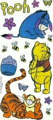 **RARE** WINNIE the POOH theme Sandylion Scrapbook Stickers – YOU CHOOSE DESIGN
