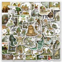 25 PIECE FROG & TOAD COLLECTION STICKERS SCRAPBOOK JUNK JOURNAL PHONE #29