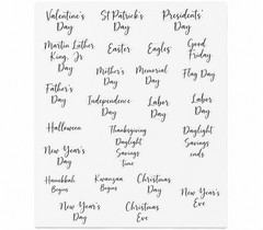 Happy Planner 101 Removable Calendar Decals Calligraphy Stickers Months Holidays