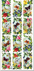 Violette Stickers Floral Butterfly Stickers Scrapbook Craft Planner Supply