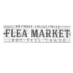 Flea Market Antiques Collectibles Buy Sell Trade Farmhouse Paper Sticker Decal