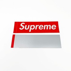 Rare Supreme Scratch Off Sticker & Red Bogo Sticker
