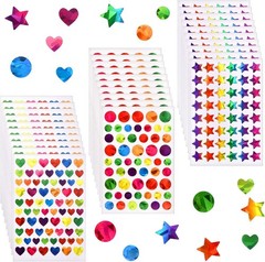 1710 Pcs Star Stickers for Kids Reward, Small Sparkly Holographic Sticker for…