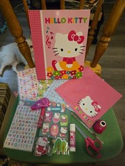 Hello Kitty Scrapbook & Assortment of HELLO KITTY ASSESSORIES FROM ORIGINAL KIT