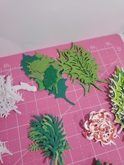 Foliage Leaf Holiday Die Cut and Paper Punch Embellishments Mixed Lot 200+ Pcs