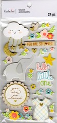 Baby – Hello Little One, 3D scrapbook stickers, 4×7″ – Recollections #666833