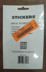 Vintage Stickers Hearts Valentine Sparkle Paper Magic Group New In Pack 1 Sheet