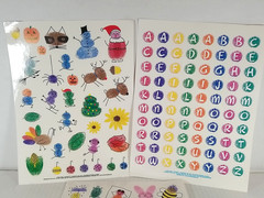 Lot Of 6 Sheets VTG Current Inc Stickers Spring, Christmas, Letters (2 each)