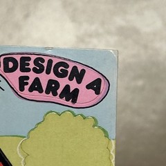 Vintage Sandylion 1983 Stickers Design A Farm Unused Maxi Activity Sheet Cow Pig