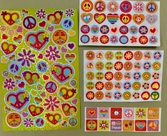 Lot of Girl Stickers! Hearts, Flowers… Paper Studio, Studio 112, Etc