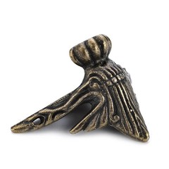 Home Corner Protector Box Decorative Zinc Alloy 42x30mm Antique Bronze