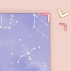 Turquoise Scrapbooking Corner Pieces for Crafting and Personalizing Projects