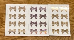 Simply Gilded Rose Gold Holo & Metallic Bows (3) Sticker Sheets SG 2020 Stickers