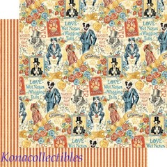 Graphic 45 Well Groomed 12×12 Collection Pack New! 2 shts each + Stickers