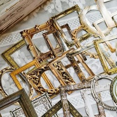 100 Pcs Vintage Frame Stickers – Scrapbooking Stickers & Metallic