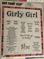 Karen Burniston Get Real Sticker 2 Pc Lot Motherhood Girly Girl Words Journal