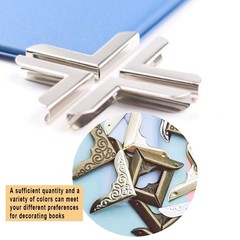 Book Corner Protector Metal Corner Cover for Scrapbook Album Menu Folder Incl…