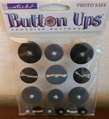 4 Pks Adhesive Buttons Various Shapes & Colors Paper Crafting Embellishments #54