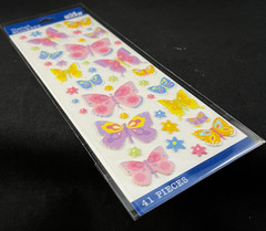 Sticko – Themed Stickers – Butterflies – Raised Stickers – 41 pcs