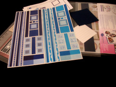 Creative Memories Lot Stickers, Dance, Earthtones, Blues, Neutrals