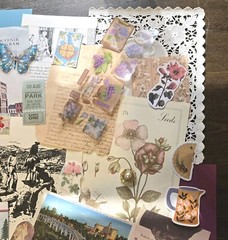 Lot Junk Journal Paper Stickers Tickets Tags Labels Ephemera Vintage Post Cards