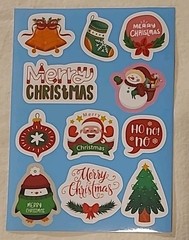 1300+ Assorted Holiday Christmas Stickers Autocollants Puffy Diecuts Paper Epoxy