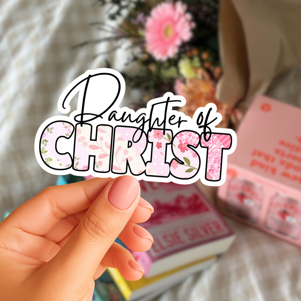 Christian Jesus Sticker, Faith Bible Decal, Inspirational Vinyl Sticker