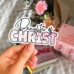 Christian Jesus Sticker, Faith Bible Decal, Inspirational Vinyl Sticker