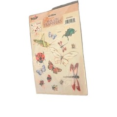 Rub On Transfer Stickers «Bugs» Acid Free 2002 Tulip-Brand 1 Sheet 7×10 in
