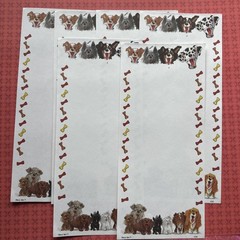 Vintage Suzy Zoo Wags Whiskers Dog Stationery & Puppy Cat Sticker Sheet Lot