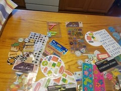 Large Lot of Assorted Scrapbook Stickers Accessories and More