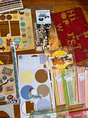 Large Mixed Lot of Metal Paper Thick Cardboard Scrapbooking Accents – includes