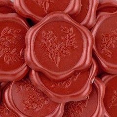 20Pcs Leaf Wax Seal Stickers, Envelope Self Adhesive for Wedding Party Birthday