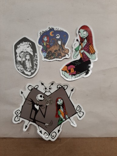 Lot of 4 Assorted Nightmare Before Christmas Stickers