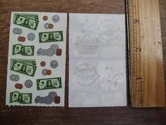 Vintage Mrs. Grossman’s Stickers Money Dollar Bills Cash Change 2 Full Mods S283