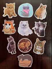 STICKERS UPICK Various Animals Cute Cartoon Vinyl PEEL & STICK