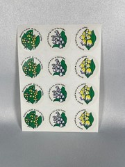 VINTAGE ORIGINAL 1982 CTP LILY OF THE VALLEY SCRATCH ‘N SNIFF STICKERS – 3 FULL