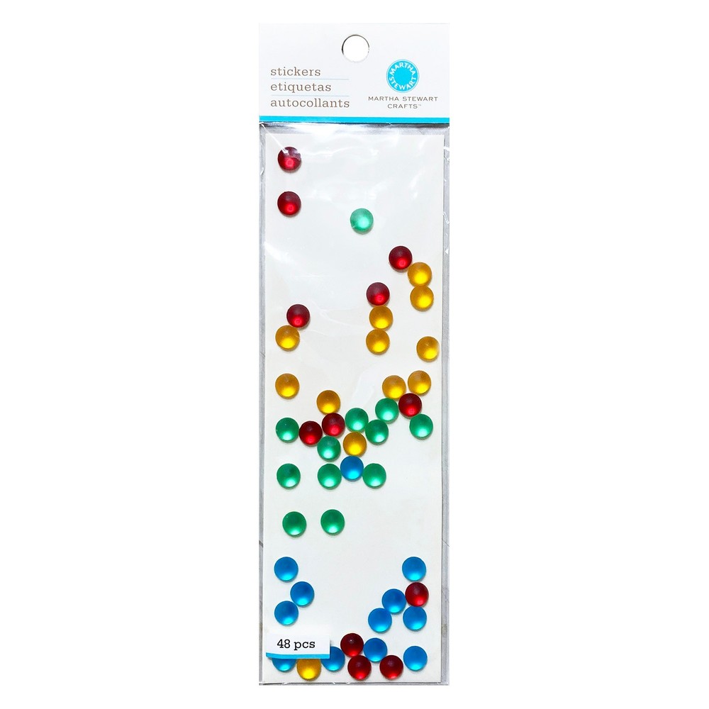 Martha Stewart Frosted Rainbow Gem Dimensional Embellishment Scrapbooking Craft