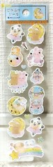 NB Animal Sticker Dog Cat Bear Rabbit Panda Dream Kids Gift 2024 MADE IN JAPAN