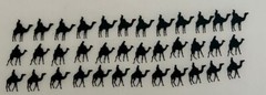 Holiday Die Cuts * 3 Wise Men * 12 Sets * Kraft, Black, Silver or Gold Glitter