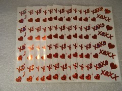 Mrs. Grossman’s – Hugs & Kisses XOXO Scrapbooking Stickers Set of 12 Sheets 1993