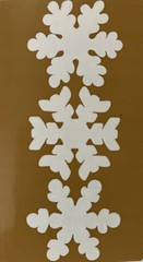 WHITE SNOWFLAKE Sticker(3pc)Frances Meyer•Christmas•Holiday•Wintertime •Icy•Cold