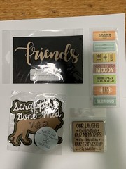 Wood Friends, Wood Square, Heavy Paper Scrappers gone wild, Thick Paper (C12A30)