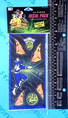 Power Rangers Billy Blue Ranger 3 Sheet Sticker Pack Vintage Saban