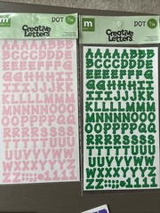 VARIOUS BRANDS Letter Stickers Scrapbooking Lot NIP