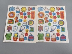 Hallmark 1979 Vintage Sticker Sheet Lot Cute Colorful Planner Calendar 70s Style