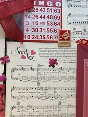 Junk Journal 80+ pieces Red Pink Love Curated Lot Unique Book Pages & more