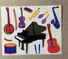 *Mrs. Grossman’s Large Stickers Music 1/2 Sheet