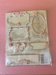 K&Company Isabella Frames & Tags Scrapbooking Stickers K&Co K & Co