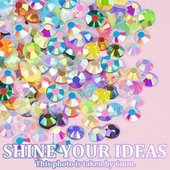34000Pcs Multicolor 3mm Resin Rhinestones Bedazzling Kit with Glue Set